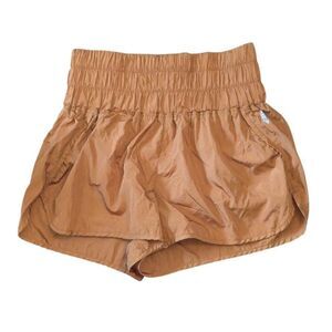 FP Movement Free People "The Way Home" High Rise Shorts Size L Terracotta